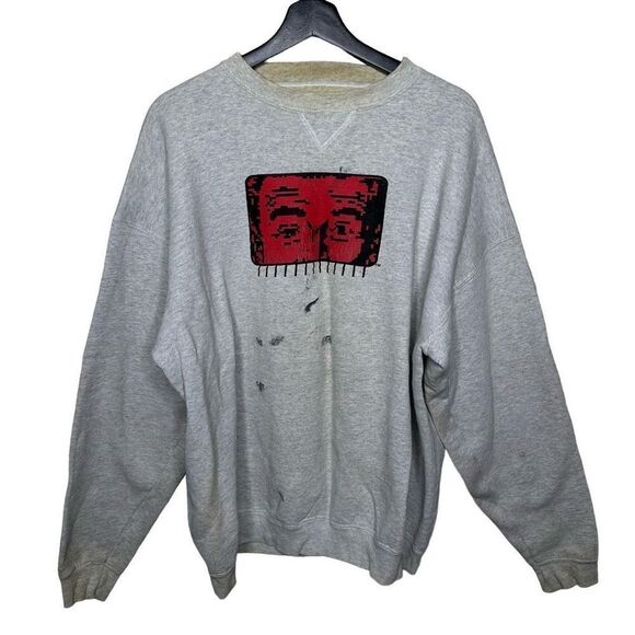 Vintage Computers Chip Head Sweatshirt Made In USA XL - Picture 1 of 3